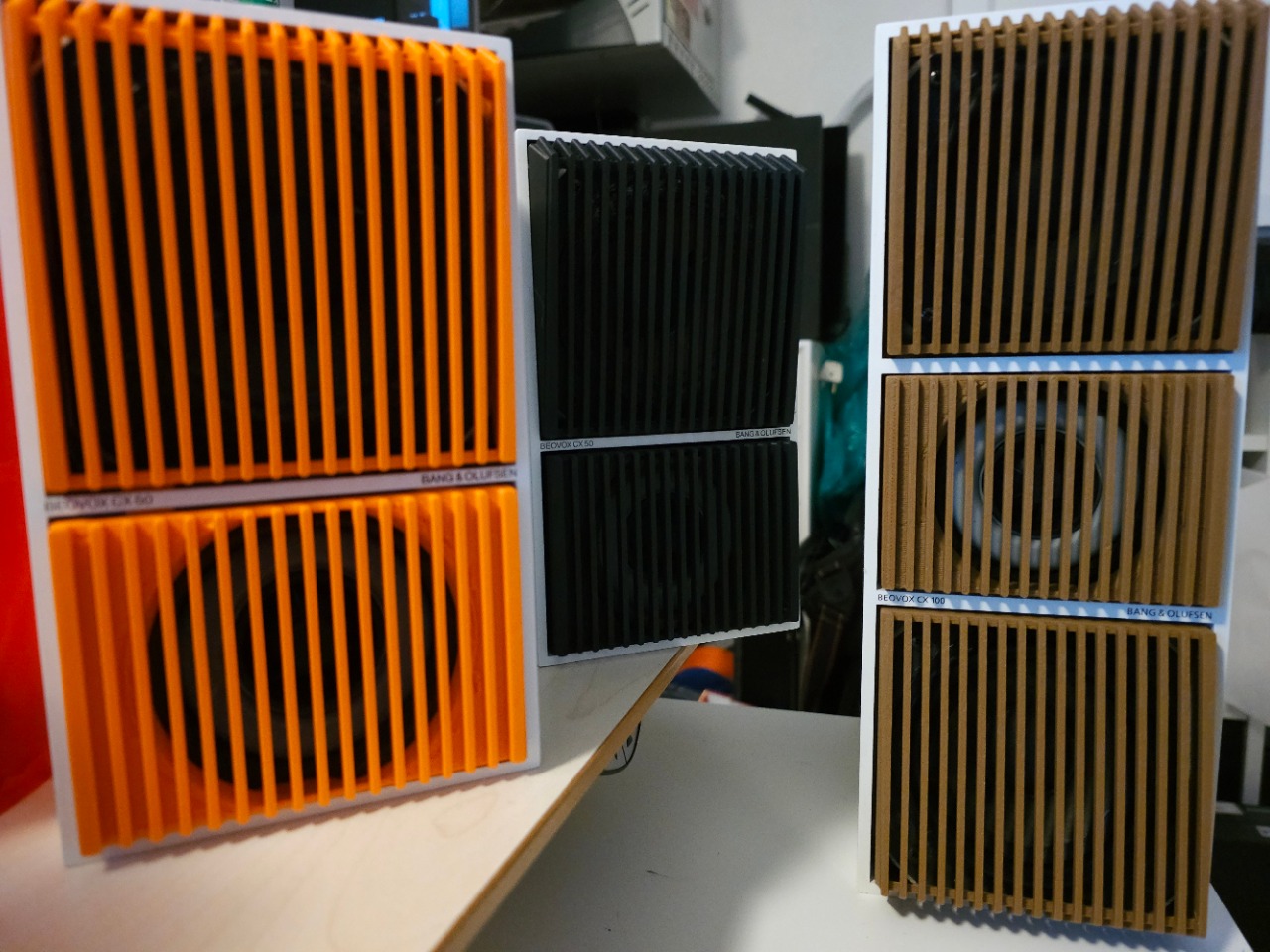 3D-printede B&O h&oslash;jttalerfronter